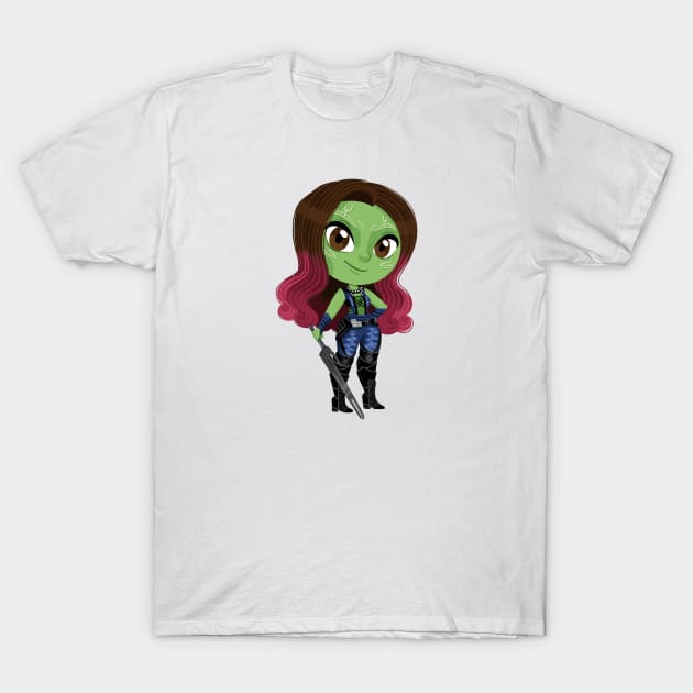 Gamora T-Shirt by InesBarrosArt